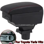 Автомобильный ящик для хранения с подлокотником для хэтчбека Toyota Yaris Vitz 1998-2005, консоль для хранения, подлокотник 2004 2003 2002 2001 2000