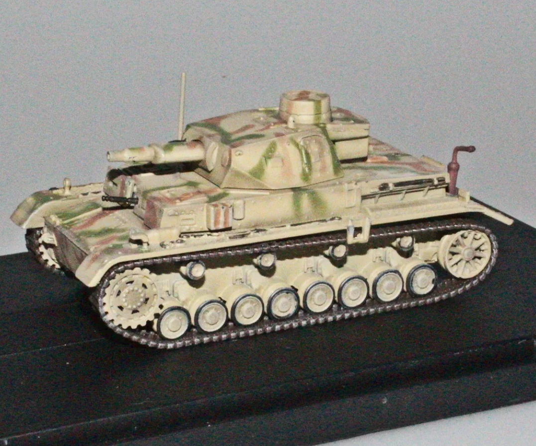 Modelo de tanque militar fundido a presi&oacute;n, escala 1:72, WWII Panzerkampfwagen IV, juguete para regalo de colecci&oacute;n-0