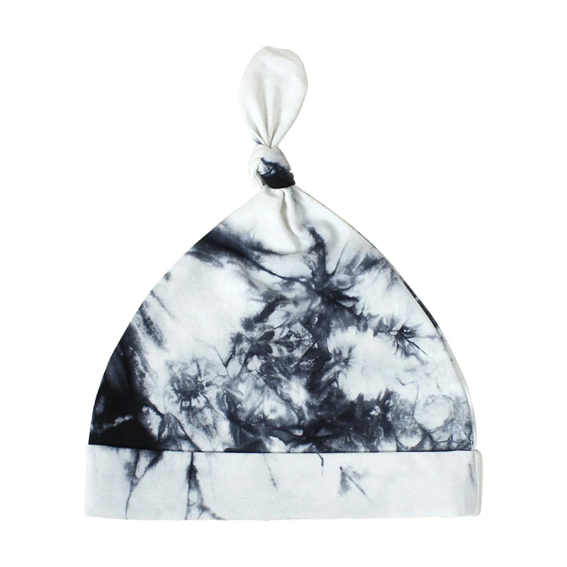 

2021 New Baby Hat Infant Tie Dyed Knitting Beanies Child Sleep Hat Cotton Toddler Cap Kids Newborn Clothing Accessories Hat