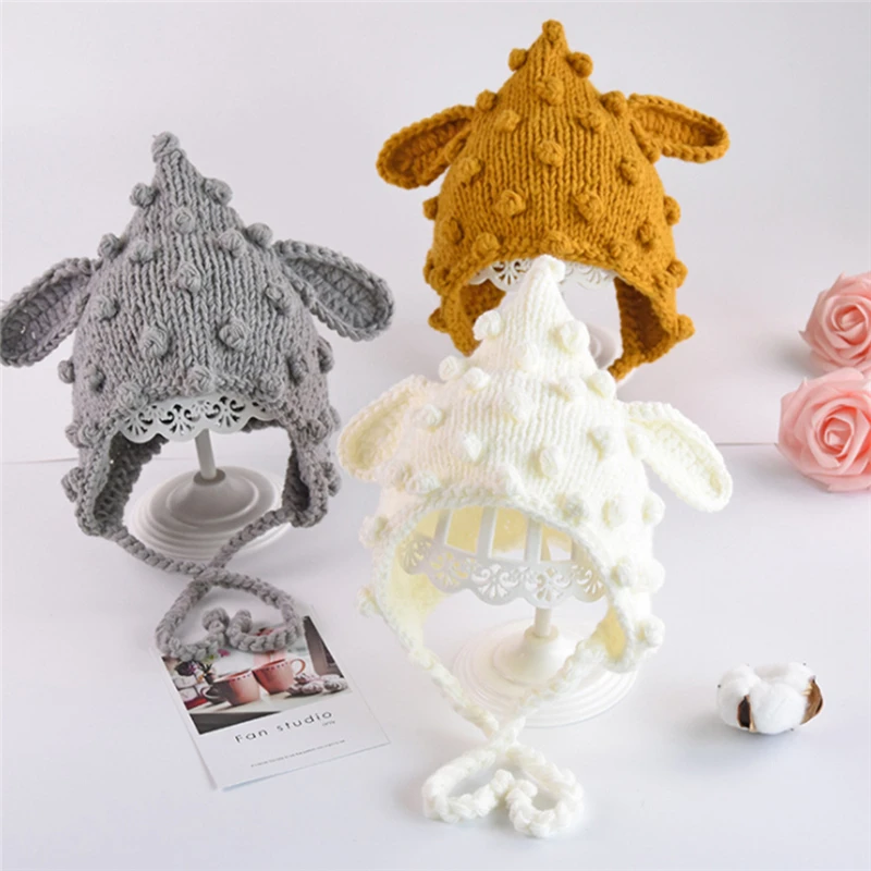 Детская шапка модная детская шаровая утолщенная теплая Осенняя уличная