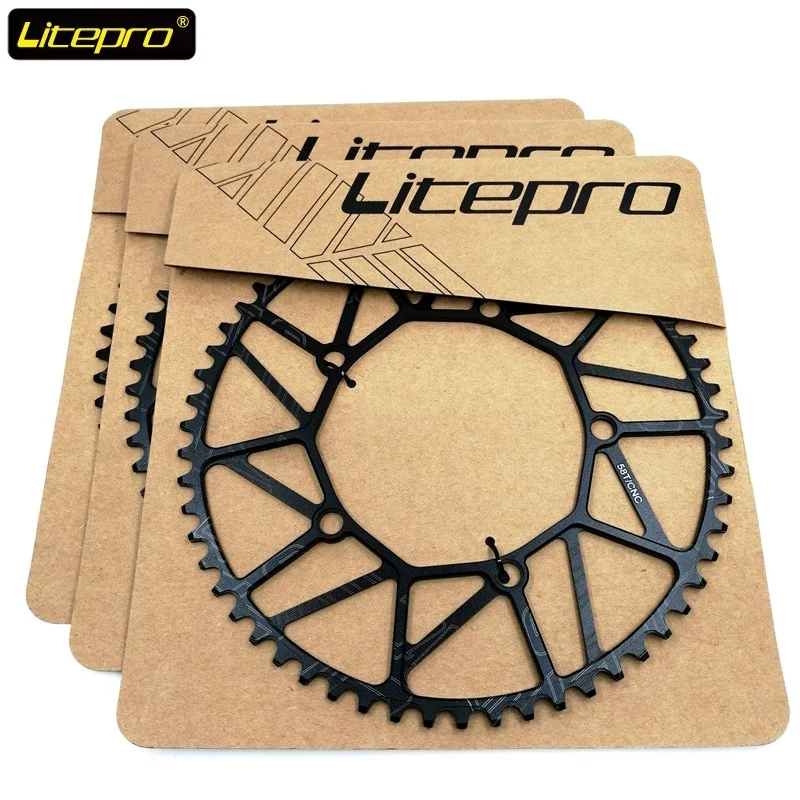 

Litepro 8/9/10 Speed 130BCD Single Chainring 46T 48T 50T 52T 54T 56T 58T Front Chain Wheel 412 SP8 Folding Bike Road Bicycle