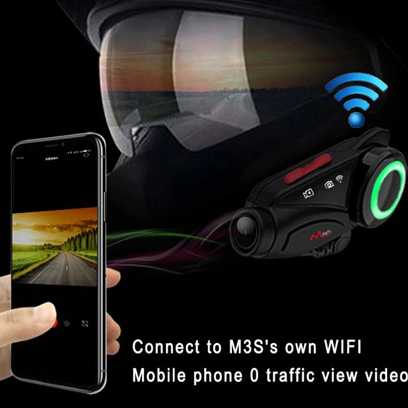 Maxto M3S мотоциклетный шлем Bluetooth гарнитура внутренняя связь водонепроницаемый