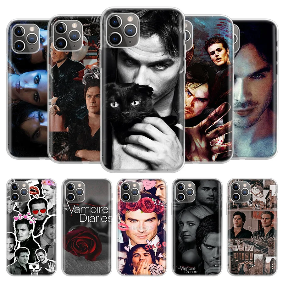 

The Vampire Diaries Salvatore Cover Phone Case For iPhone 13 12 11 Pro 7 6 X 8 6S Plus XS MAX + XR Mini SE 5S Coque Shell Capa
