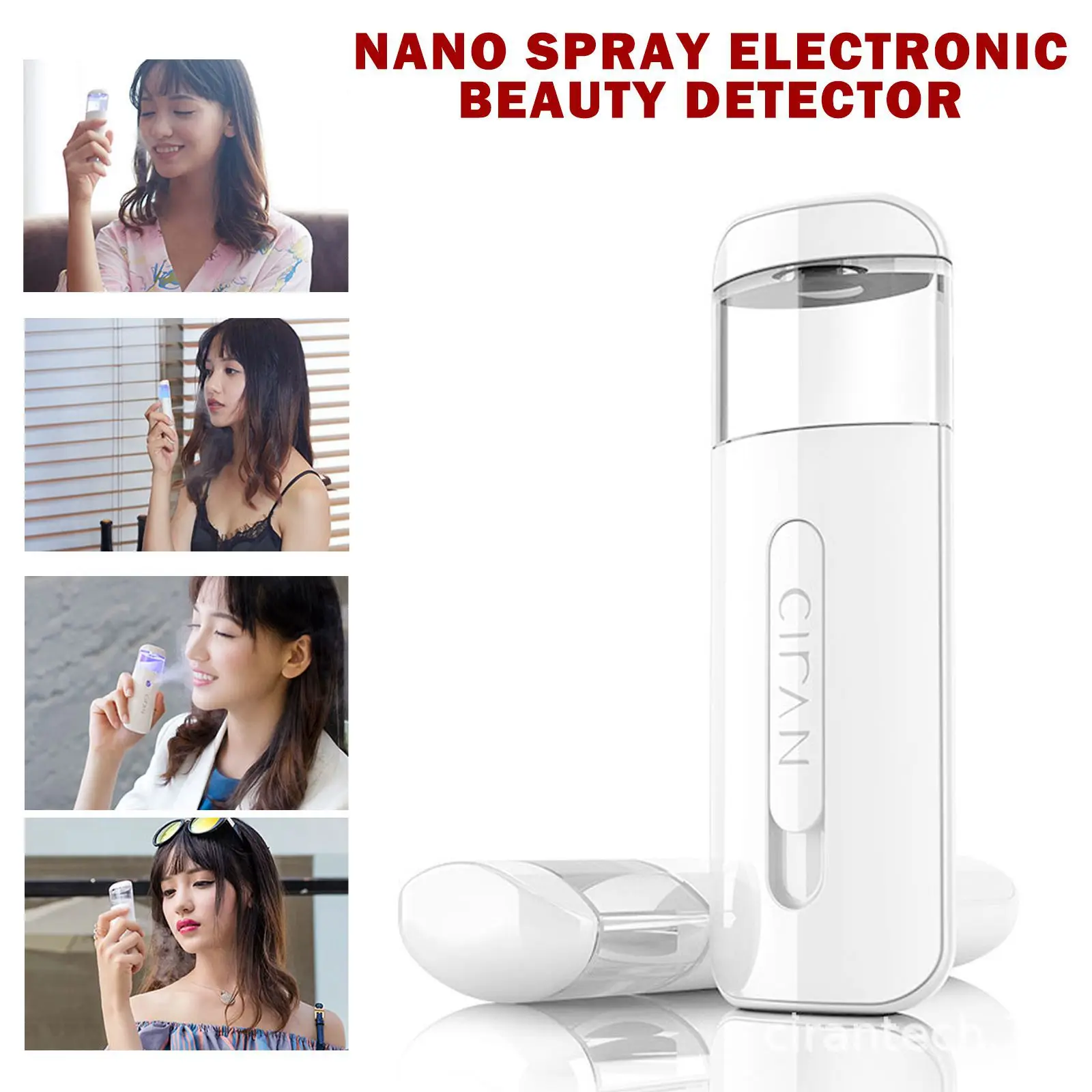 

Portable Hydrogen Water Facial Nano Mist Face Mist Sprayer Max up to 800 ppb Anti-aging Moisturizing Rechargeable Skin Care Tool