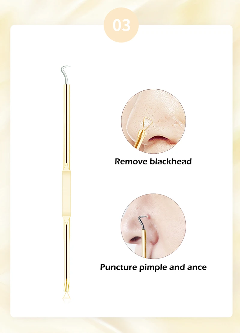 

1set Blackhead Remover Tool Kit Acne Extractor Remover Blackhead Pimple Needles Blemish Treatment