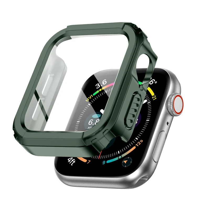 Водонепроницаемый чехол для Apple Watch 7/6/5/4/3/2/1/SE часов с прямым краем