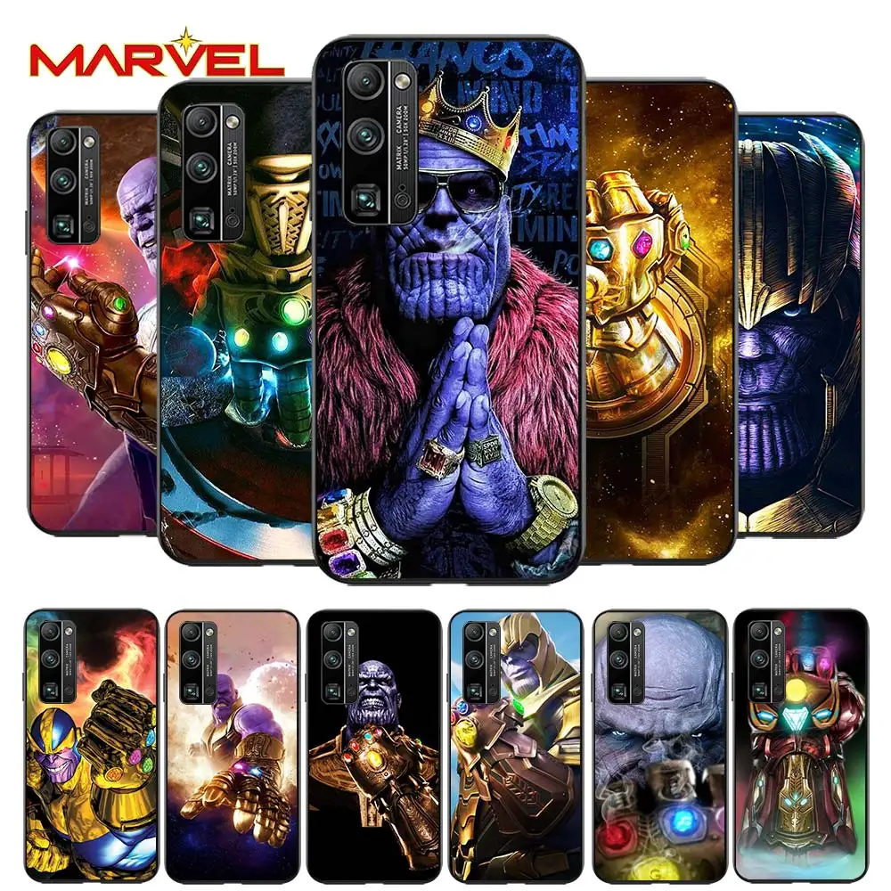 

Thanos marvel hero for Huawei Honor 30 20 10 9S 9A 9C 9X 8X MAX 10 9 Lite 8A 7C 7A Pro Silicone Soft Black Phone Case