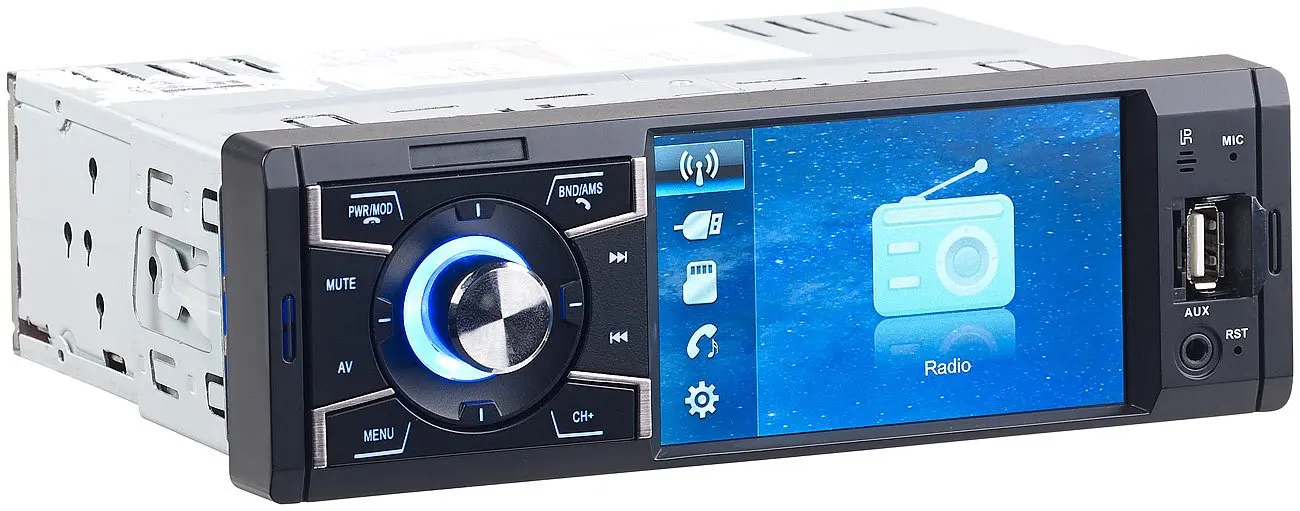 Creasono Автомагнитола: MP3-Autoradio mit TFT-Farbdisplay Bluetooth freispecher 4X45 Вт (1 DIN радио) | Автомобили и