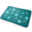 Коврик с морскими звездами, нескользящий водопоглощающий дверной коврик, дизайнерский рисунок с морскими звездами и звездами