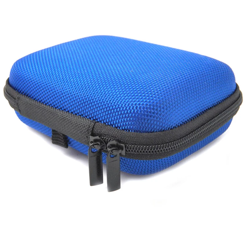 Портативный мини-круглый жесткий чехол для хранения на молнии сумка наушников