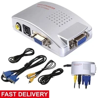 durable laptop pc vga to tv rca composite s video converter box video switch box for computer gt