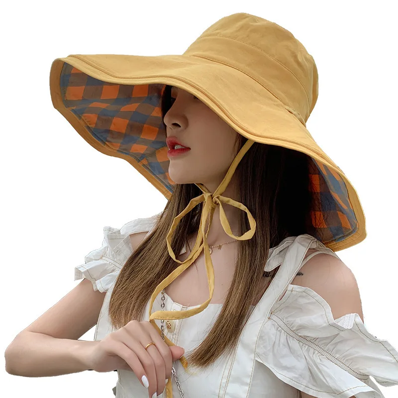 

Sun hat UV protection sunshade fisherman hat female foldable summer outing sun hat womens hat