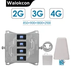 Усилитель сигнала GSM Израиль, 4-полосный усилитель сигнала 2g 3g 4g 850(B5) 900(B8) 1800(B3) 2100(B1) МГц 4G LTE, Ретранслятор мобильной сети @