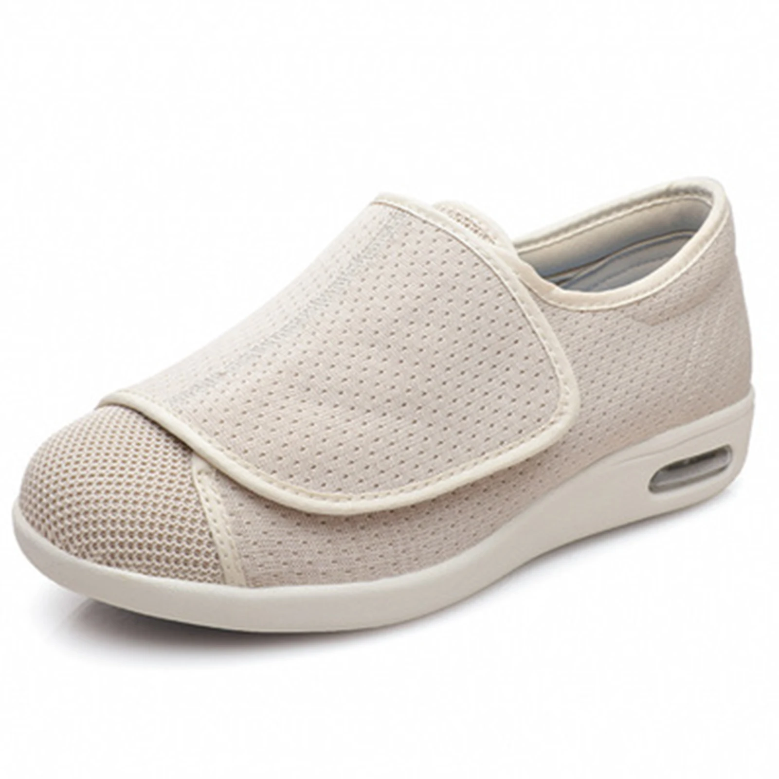 

2020 Comfortable Walking Shoes for Women Hook-and-loop Design Mesh Upper Shoes with Non Slip Sole