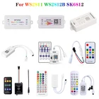 BluetoothWi-Fiмузыкальный светодиодный контроллер WS2811 WS2812 светодиодная Пиксельная лента APP Smart RGBIC светодиодный светильник с дистанционным управлением фотовспышка SP105E SP107E SP110