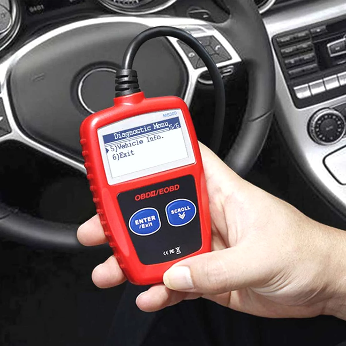MS309 OBD2 сканер ODB 2 EOBD автоматический диагностический многоязычный Автомобильный