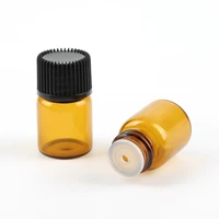 100pcs 2ml glass amber lotion toner pump atomizer bottles perfume essential oil aromatherapy mini cosmetic containers travel pot