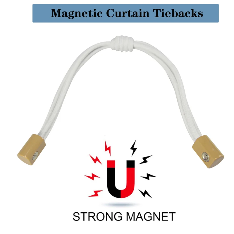 

Zollor 1PCS Magnetic Curtain Bandage Buckle Home Textile Curtain Accessories Clip Rope Strap Buckle Curtain Buckle Home Decor