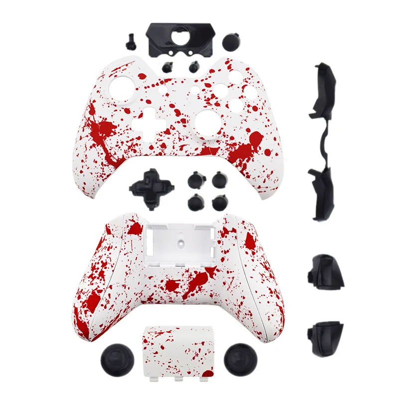 Black Buttons Данные Лягушка ракушки с Комплект кнопок для Xbox 1 беспроводной контроллер геймпад аксессуары для xbox 1 с 3,5 мм jack - Цвет: Black Buttons