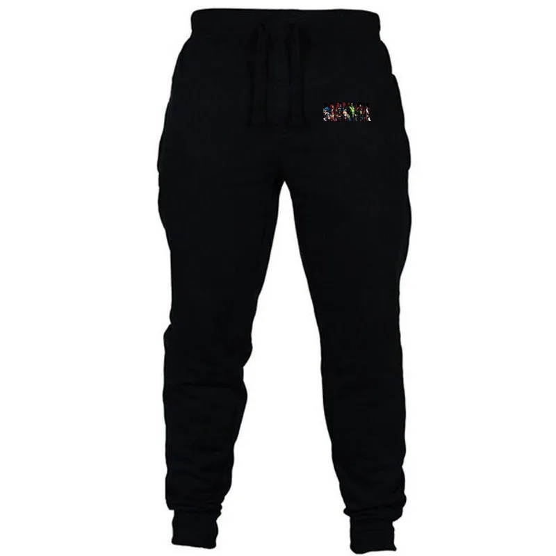 Новинка 2019 Мужские штаны для пробежки повседневные спортзала хлопок фитнеса