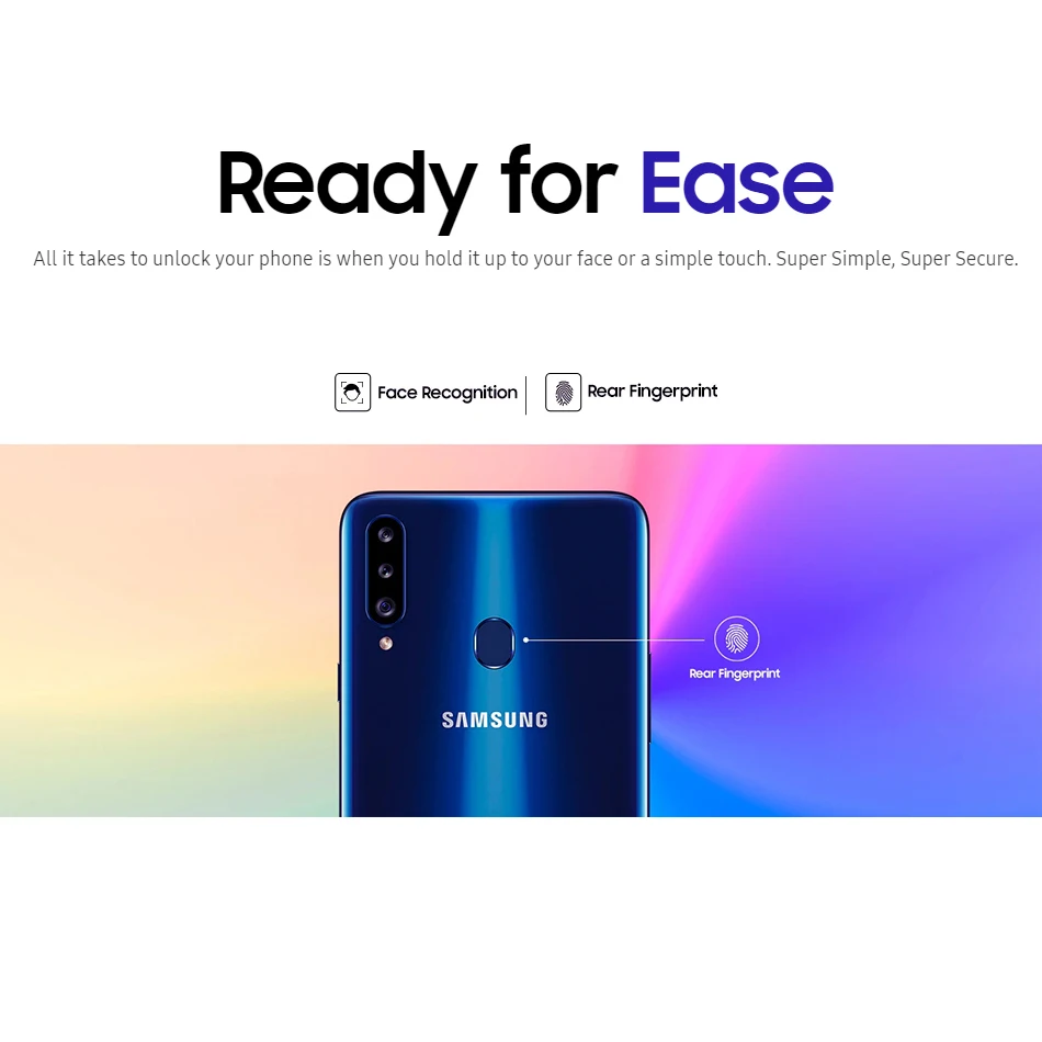 Мобильный телефон samsung Galaxy A20S A207F/DS, 3 ГБ ОЗУ, 32 Гб ПЗУ, 4000 мАч, Восьмиядерный процессор Snapdragon, 6,5 дюйма, 13 МП, тройная камера, 4G, телефон