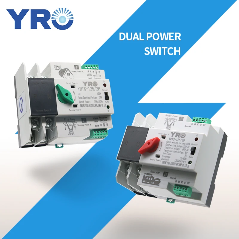 Din Rail 2P Mini ATS Dual Power Automatic Transfer Switch Electrical Selector Switches Uninterrupted 100A | Обустройство дома