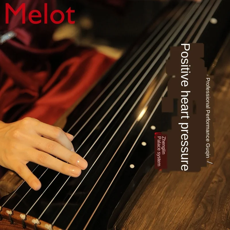Koop Master Handgemaakte Spar Gepersonaliseerde Creatieve Productie Guqin Beginner Volwassen Beginner Draagbare Piano Tafel Kan Worden Gespeeld