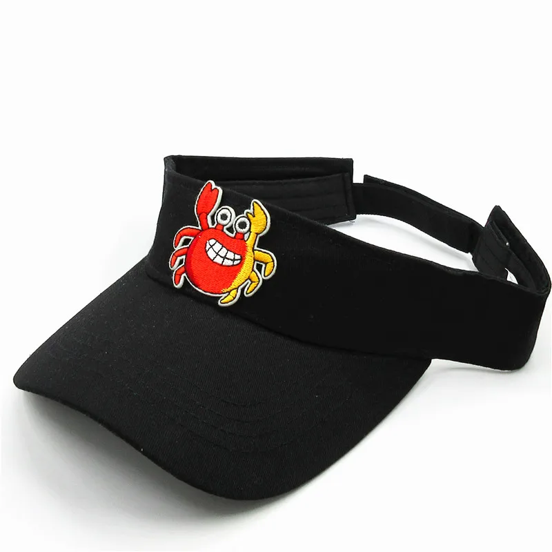 2024 хлопковые козырьки с вышивкой в виде краба бейсболка регулируемая кепка Snapback