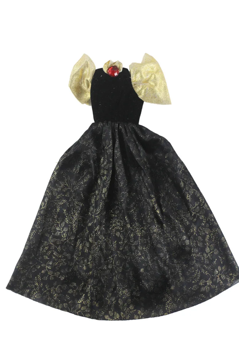 

Black Evening Dress Outfit Suit Sets for Barbie BJD FR SD Doll Clothes Role Play Accessories Toys for Girl