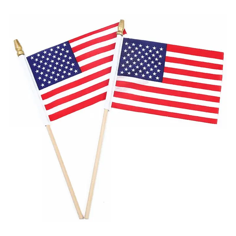 5/10 шт. Американский ручной размахивающий Флаг США квадратный флаг баннер