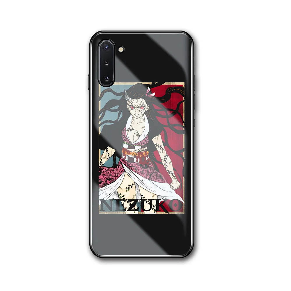Стеклянная задняя крышка Kimetsu no Yaiba для Samsung S20 Plus чехол Galaxy Ultra A20 A50 A70 A7 A8 2018 |
