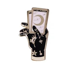 Mystic The Moon Tarot hand Badge астрологическая булавка гадания инструменты брошь 2021 новые аксессуары