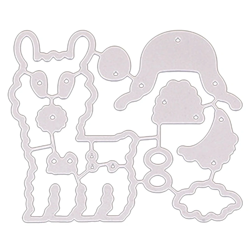 Креативный пазл-альпака металлические Вырубные штампы для сделай сам