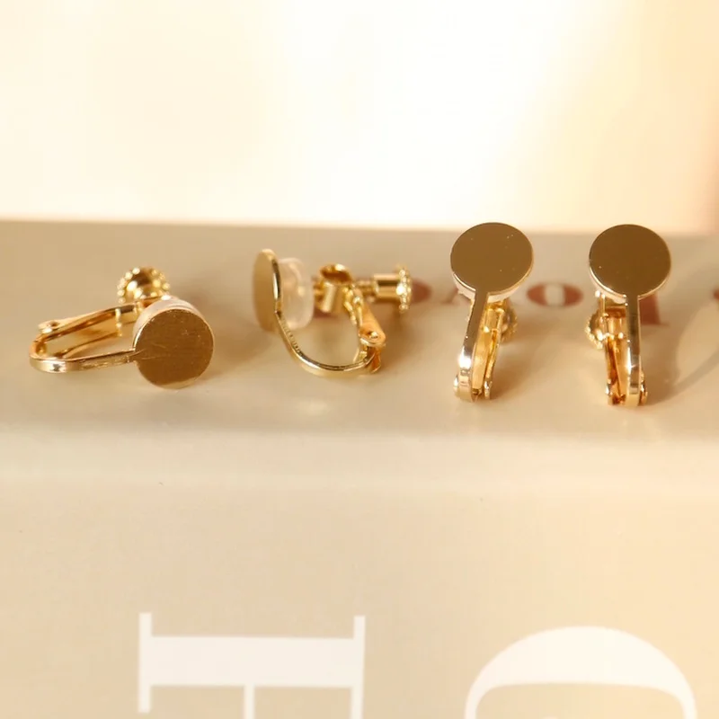 

Adhesive plate adjustable elastic ear clip with thick soft cushion without earrings diy handmade earring accessories