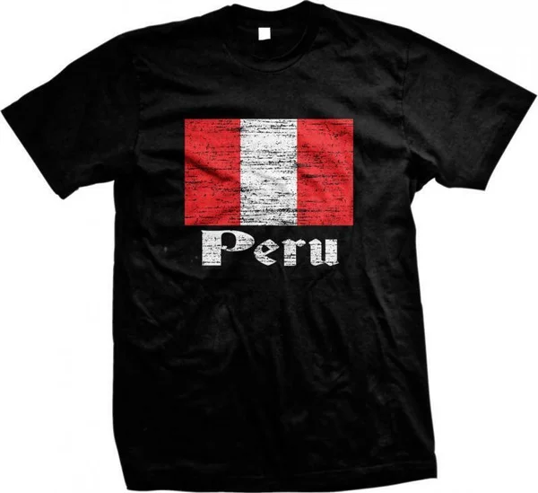 

Peru Flag Text Peruvian Pride Orgullo Bandera Peruana Mens T-shirt