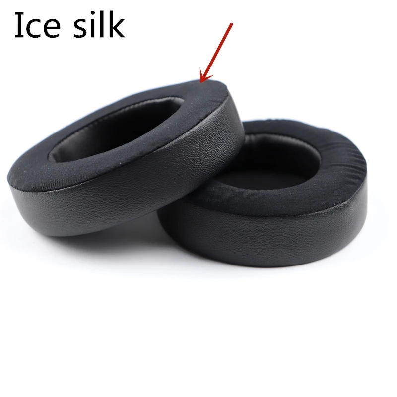 Ice silk Круглые овальные Сменные охлаждающие гелевые амбушюры из пены для наушников razer Kraken 7,1 Chroma V2 USB Gaming Pro V2 - Цвет: Ice silk