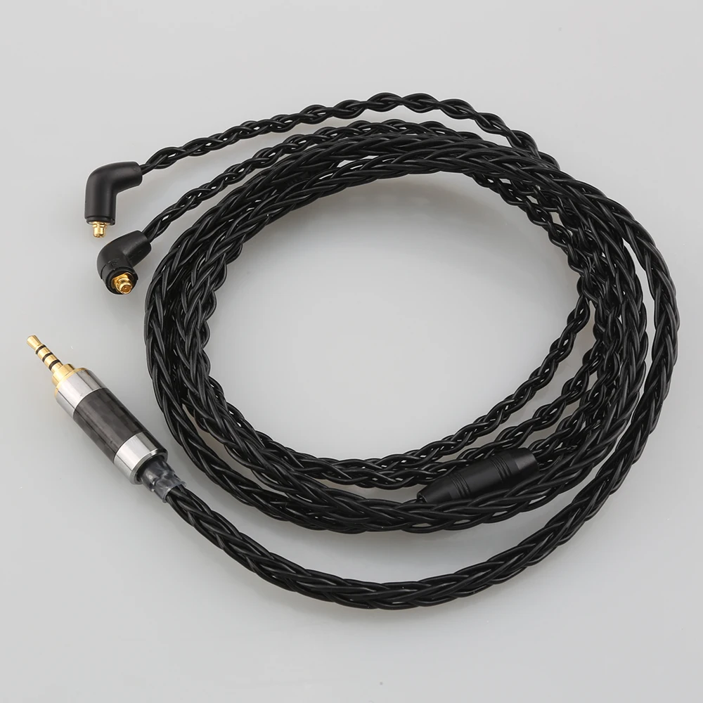 8-жильный посеребренный кабель для наушников типа OCC со сбалансированной вилкой 2