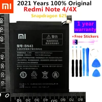 2020 100 original original real 4100mah bn43 battery for xiaomi redmi note 4x snapdragon 625 note 4 global snapdragon 625