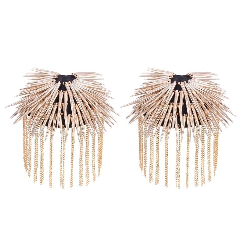 Exaggerat1 пара панк-юбка серебряное ожерелье с Цепочки и ожерелья эпалетами через