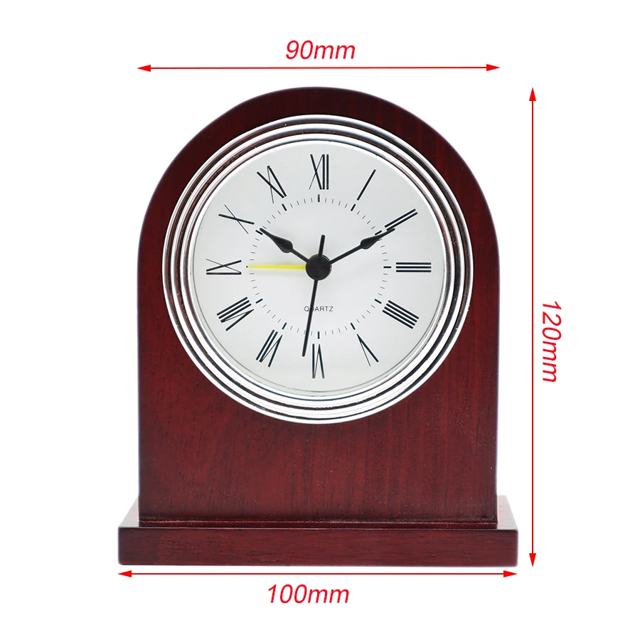 Деревянные настольные часы в винтажном стиле прикроватный будильник с повтором