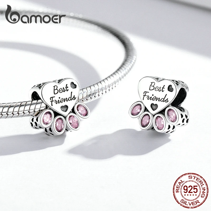 Bamoer 925 пробы Серебряный кулон в виде флакона йогурта для друзей форме перка