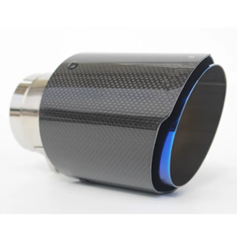 Гладкий глянцевый углеродный автомобильный Стайлинг выхлопная система