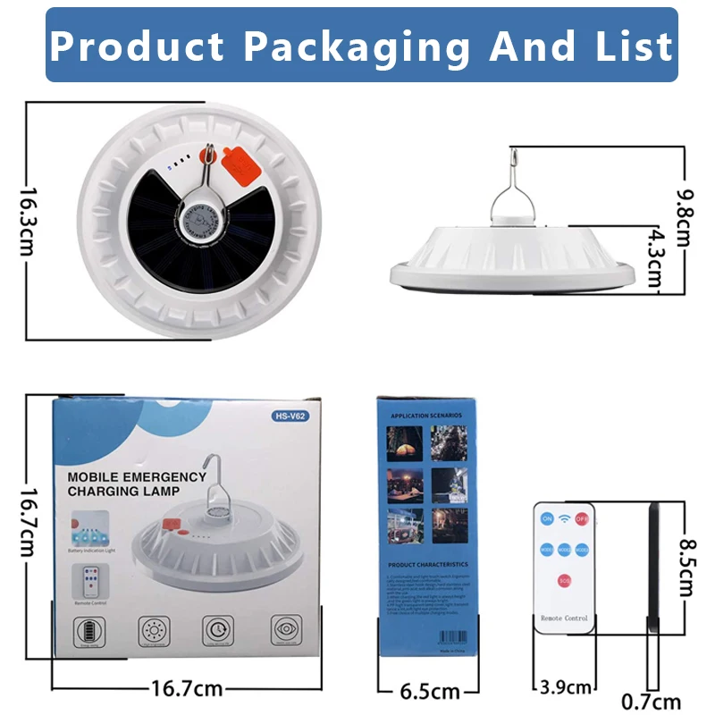 Мощная светодиодный ная лампа на солнечной батарее 5500 мАч перезаряжаемый