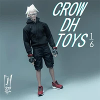 in stock for sale 16th fashion trendy for boys crowdh toys black hoodie pants model for 12inch body doll accessories