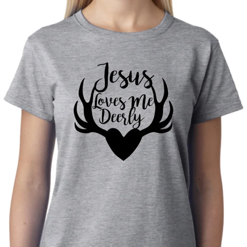 

Женская футболка с надписью Jesus Loves Me, хипстерский хипстер, эстетический слоган, уличная одежда, хлопковая летняя Мягкая футболка с вырезом л...