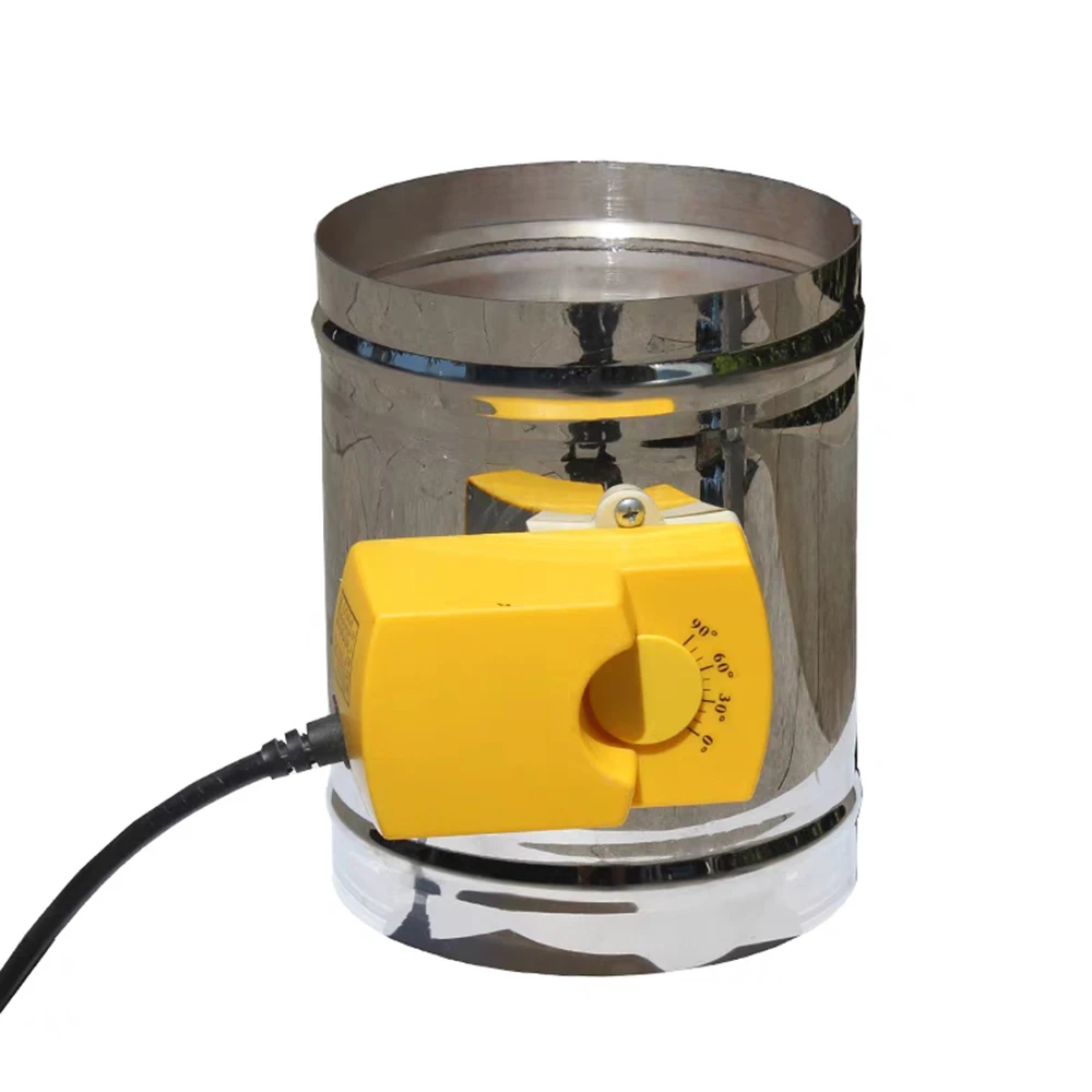 

125MM stainless steel adjustable air damper, 220V electric three position air valve