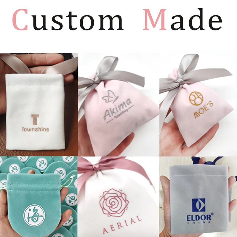 

Подарочные пакеты на заказ для ювелирных изделий, сумка на шнурке в любом стиле, материал, размер, цвет, веревка, индивидуальный логотип для ...