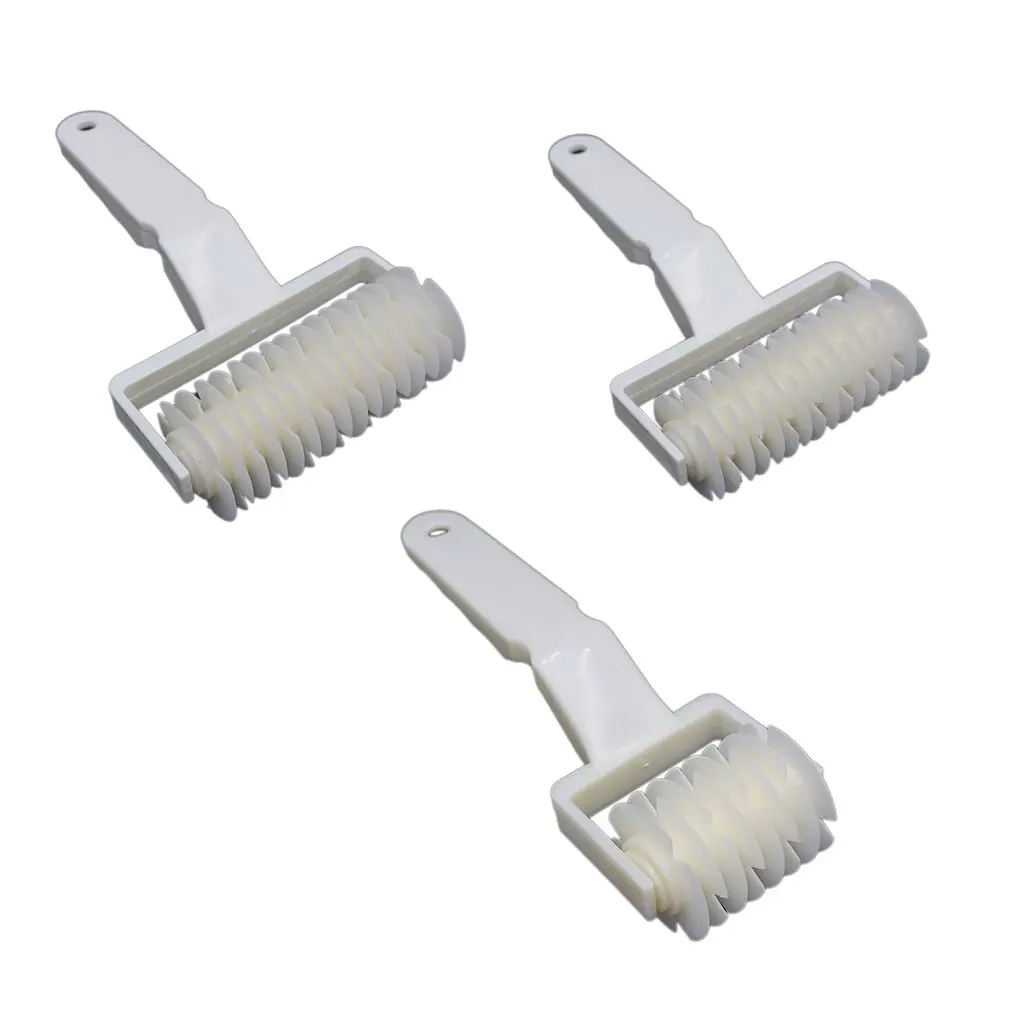 Пластиковый инструмент для выпечки 2018 дюйма зеркальный роликовый резак Тяговая