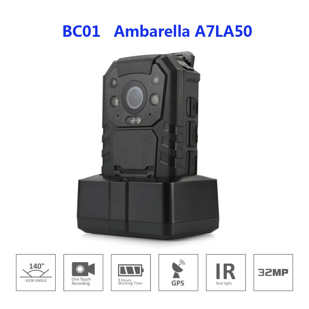 Камера с функцией ночного видения BC01 Full HD 2304*1296P Ambarella A7LA50 30 кадр/с ИК 2 дюйма ЖК