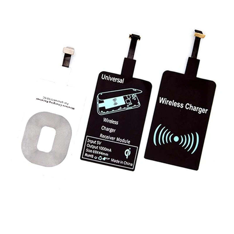 Поддержка Micro USB Type C Qi Беспроводное зарядное устройство адаптер индукционный